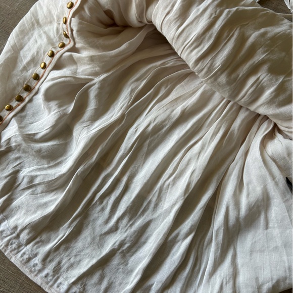 MAJORELLE $278 Liza Mini Dress SZ L tiered fit & flare ruffle grommet boho NEW - Picture 10 of 15